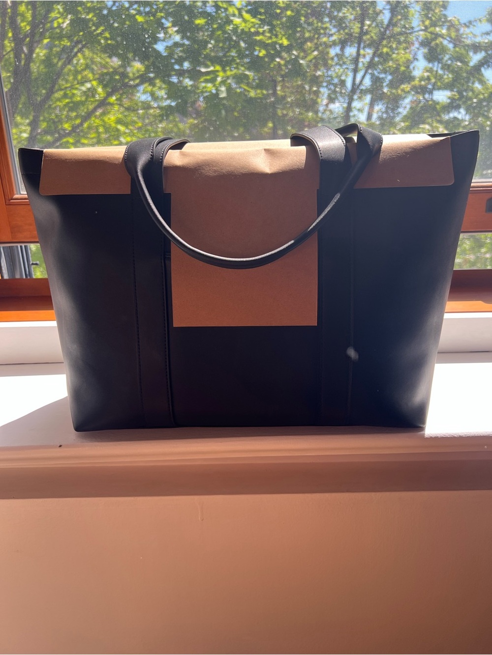 NEW Monos Leather Tote Bag - Black